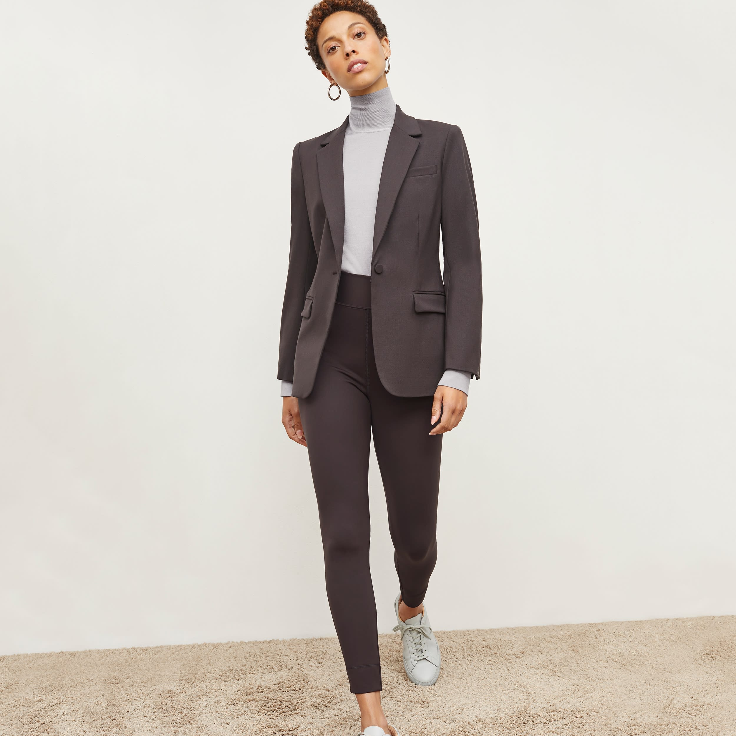 Yiyan Classic Blazer - Italian Wool Twill :: Dark Navy